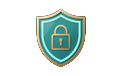 Verschl&uuml;sselungs-Schild Sicherheits-Badge bei OnlySpins