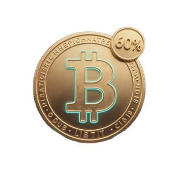 Leuchtende USDT-M&uuml;nze mit goldenem 60-Prozent-Badge - OnlySpins Weekly Crypto Reload