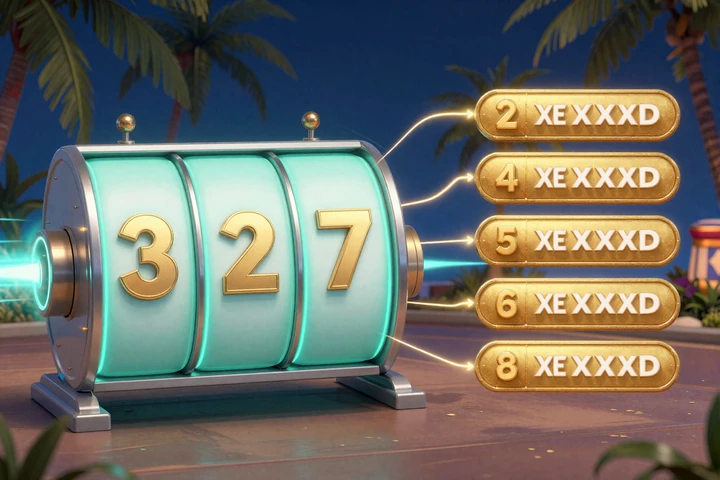 Leaderboard-Grafik mit t&uuml;rkisen Slot-Walzen im Rennen - OnlySpins Spin Rally Turnier