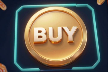 Slot-Oberfl&auml;che mit leuchtendem goldenem Bonus-Buy-Button - Bonus Buys online slot bei OnlySpins